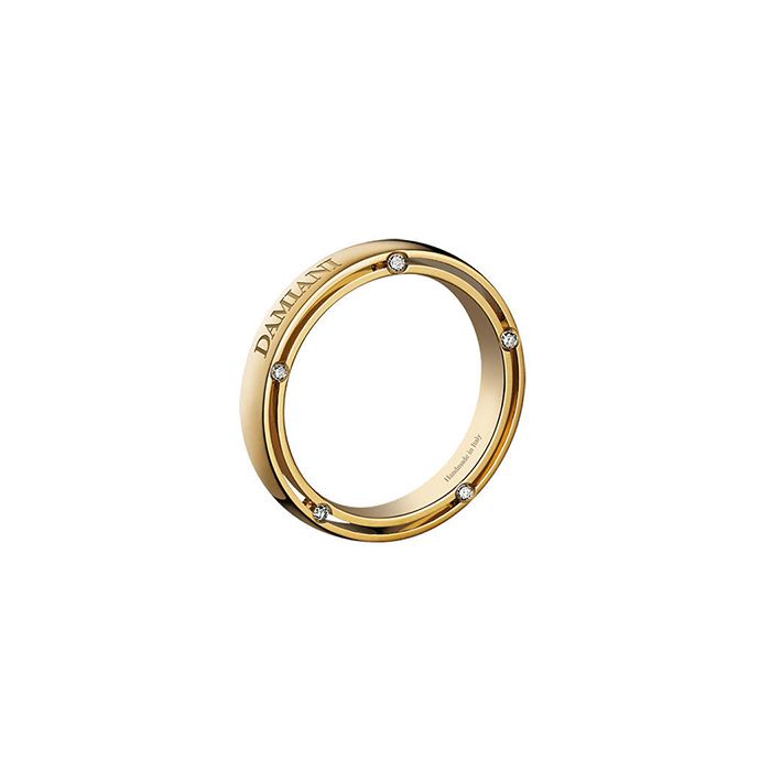 Купить «20038215 Кольцо Damiani D.SIDE 10 бр-0,07 крт. 750 пр. вес 4,82 гр.» в интернет-магазине «Золотое время»