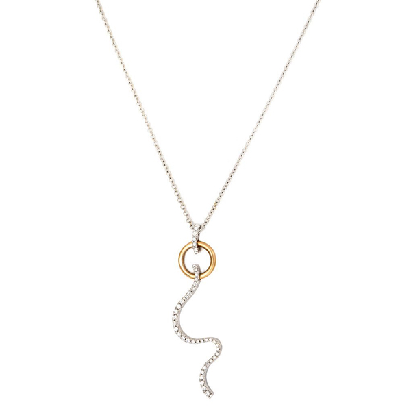 Купить «20022974 Колье Damiani 39 бр-0,31 крт. 750 пр. вес 7,78 гр.» в интернет-магазине «Золотое время»