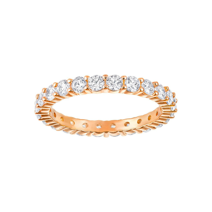 Купить «Swarovski 5237740 Кольцо VITTORE:RING XL CZWH/ROS р.55» в интернет-магазине «Золотое время»