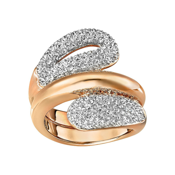 Купить «Swarovski 5221556 Кольцо EVERY W р50 прозр.роз.золото» в интернет-магазине «Золотое время»