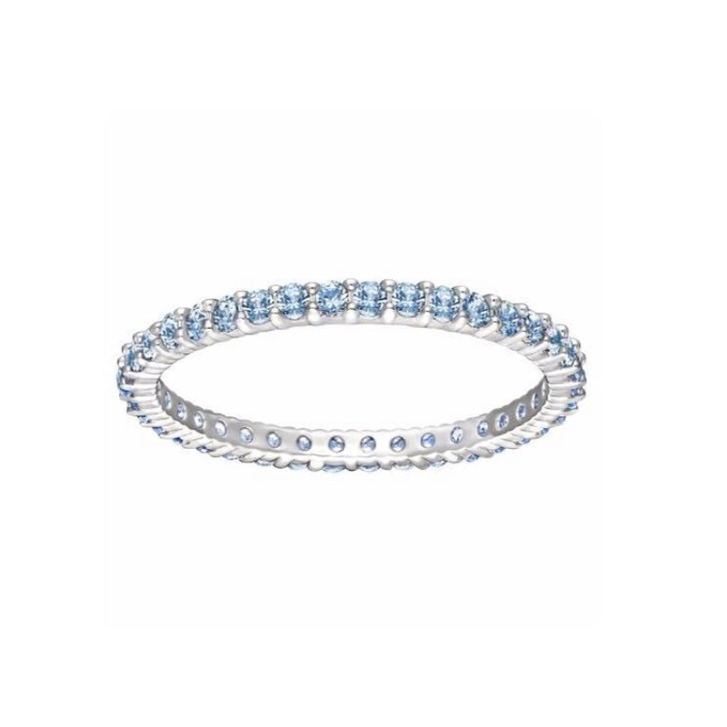 Купить «Swarovski 5184257 Кольцо VITTORE св.голубое р.60» в интернет-магазине «Золотое время»