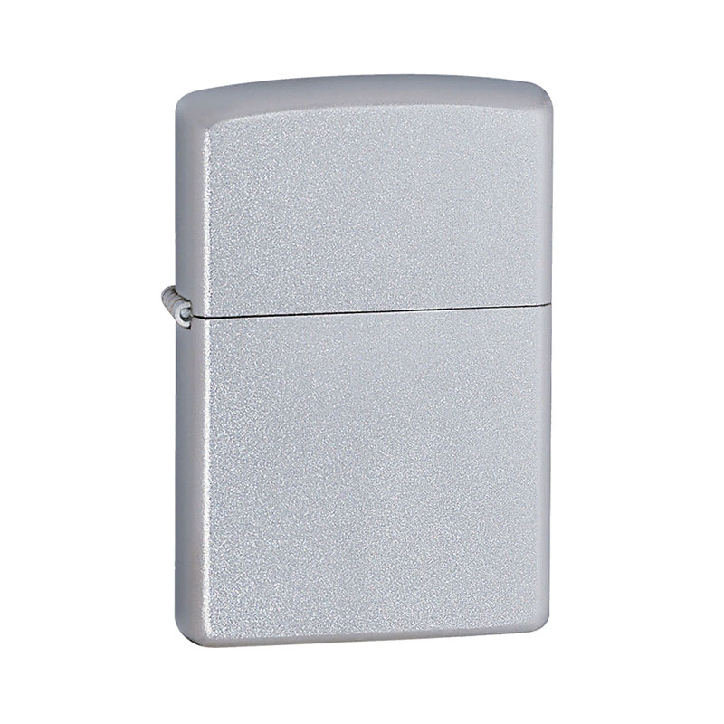 Купить «205 Зажигалка ZIPPO, латунь/сталь с покрытием Satin Chrome, серебристый» в интернет-магазине «Золотое время»