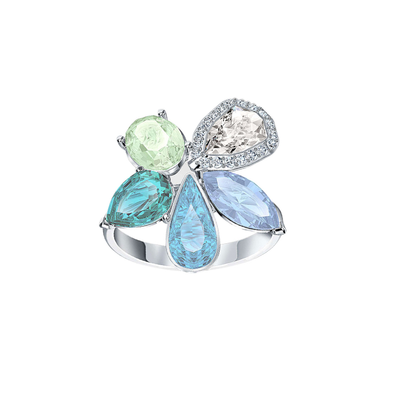 Купить «Swarovski 5534932 SUNNY: кольцо DMUL/RHS 58» в интернет-магазине «Золотое время»