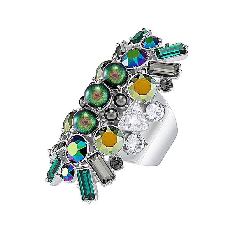 Купить «Swarovski 5300355 Кольцо HELEN: DMUL/PDS  р.55» в интернет-магазине «Золотое время»
