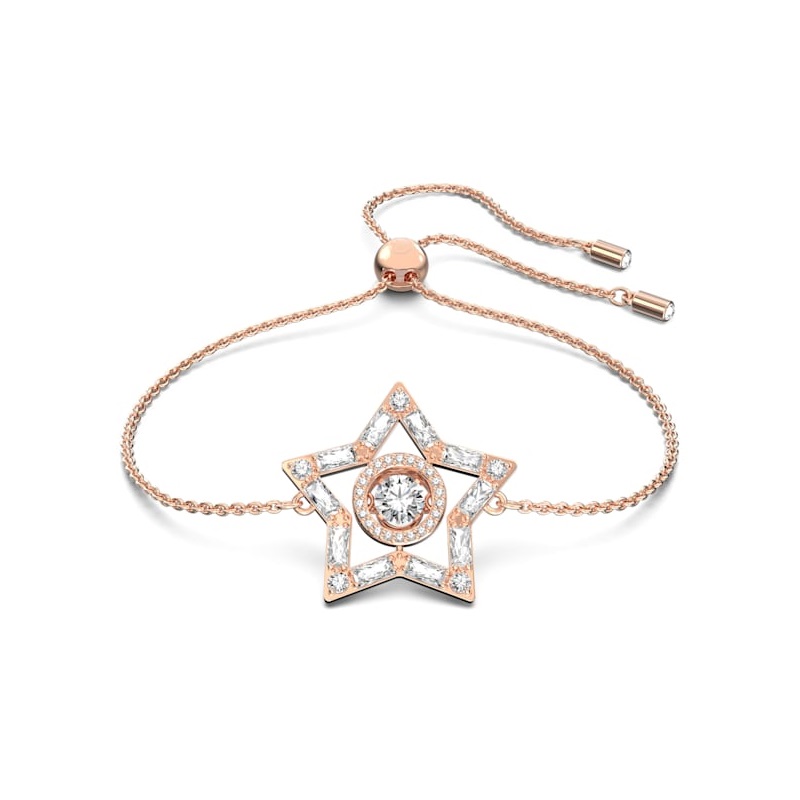 Купить «Swarovski 5617882 STELLA: браслет CZ S WHITE/ROS» в интернет-магазине «Золотое время»