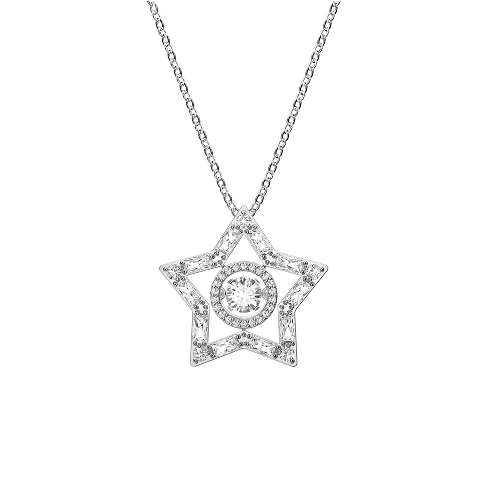 Купить «Swarovski 5617919 STELLA: кулон CZ WHITE/RHS» в интернет-магазине «Золотое время»