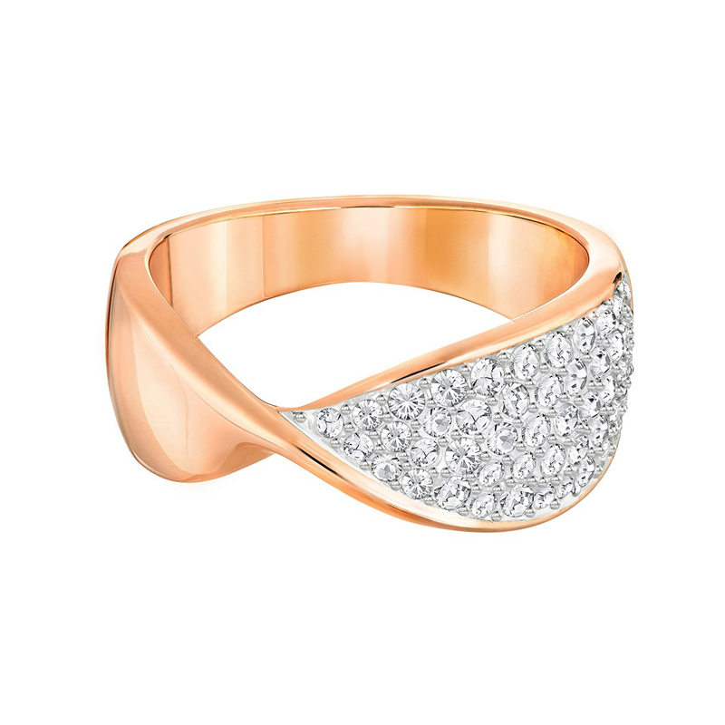 Купить «Swarovski 5257523 Кольцо FREEDOM:RING NRW CRY/ROS р.58» в интернет-магазине «Золотое время»