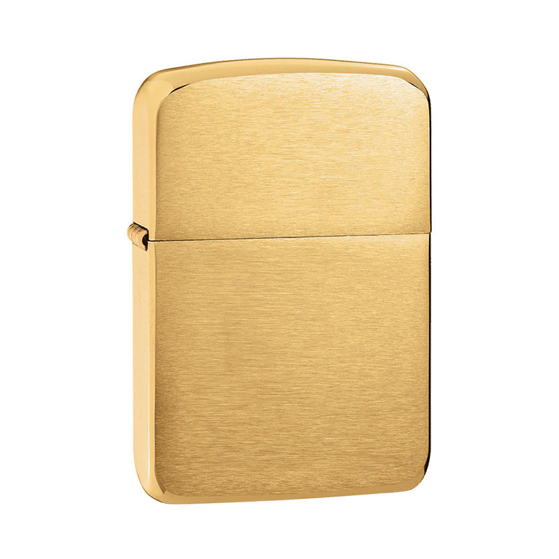 Купить «1941B Зажигалка ZIPPO 1941 Replica, латунь/сталь с покрытием Brushed Brass, золотистый» в интернет-магазине «Золотое время»