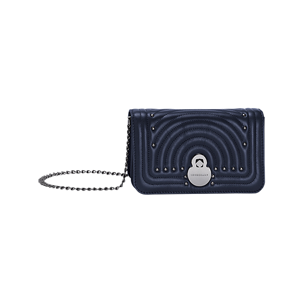 Купить «Longchamp L4559HLO006 Клатч на цепочке Темно-синий» в интернет-магазине «Золотое время»