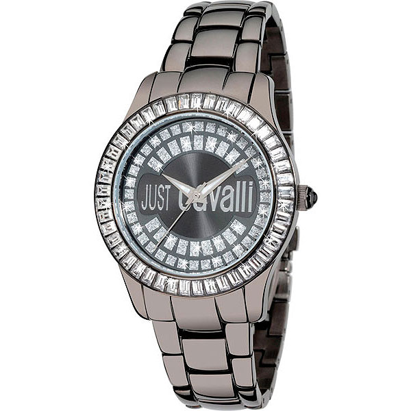 Купить «Just Cavalli 7253 169 125 ICE LADY JC 3H GREY SUNRAY DIAL/BRA» в интернет-магазине «Золотое время»
