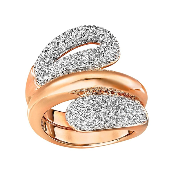 Купить «Swarovski 5194597 Кольцо EVERY W р55 прозр.роз.золото» в интернет-магазине «Золотое время»