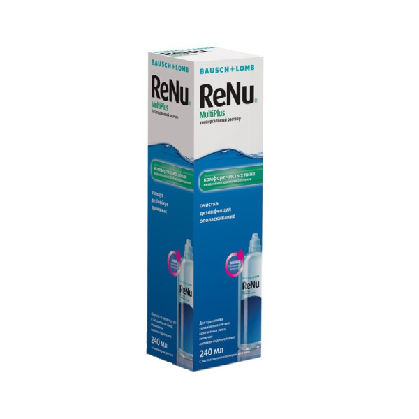 Купить «Раствор ReNu Multi Plus 240ml» в интернет-магазине «Золотое время»
