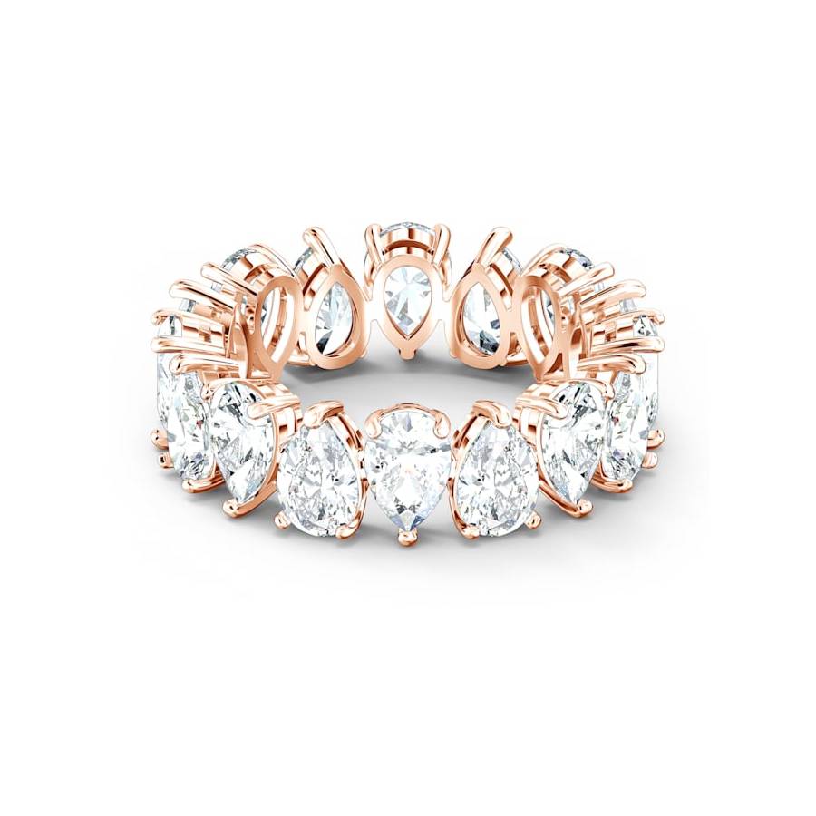 Купить «Swarovski 5586163 VITTORE: кольцо PEAR CZWH/ROS 2 50» в интернет-магазине «Золотое время»