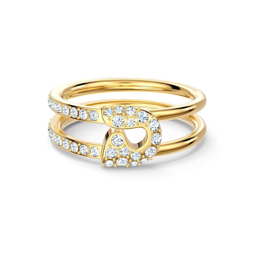 Купить «Swarovski 5535564 SO COOL: кольцо SAFETYPIN CRY/GOS 52» в интернет-магазине «Золотое время»