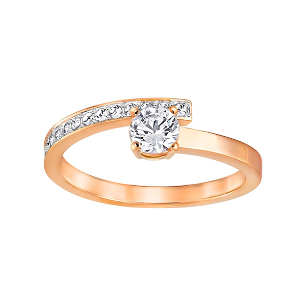 Купить «Swarovski 5251684 Кольцо FRESH:RING SML CRY/CZWH/ROS р.52» в интернет-магазине «Золотое время»
