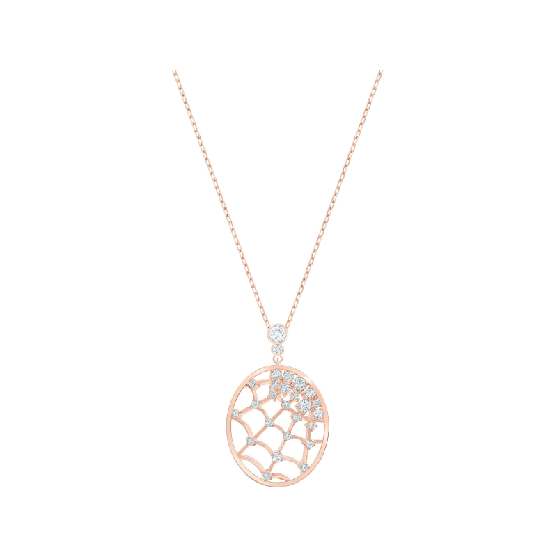 Купить «Swarovski 5488405 PRECISELY: кулон WEB CZWH/CRY/ROS» в интернет-магазине «Золотое время»