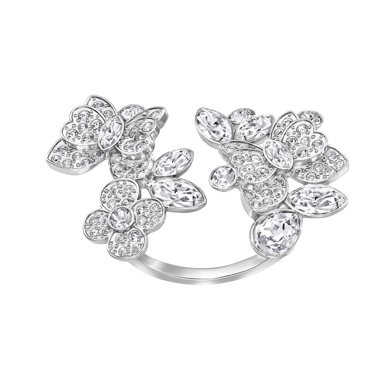 Купить «Swarovski 5182029 Кольцо EDEN OPEN р55 прозр.родий» в интернет-магазине «Золотое время»