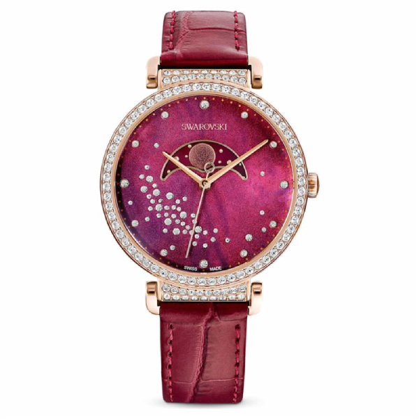Купить «Swarovski 5613323 PASSAGE MOON PHASE: часы ж. BUR/BUR/PRO» в интернет-магазине «Золотое время»