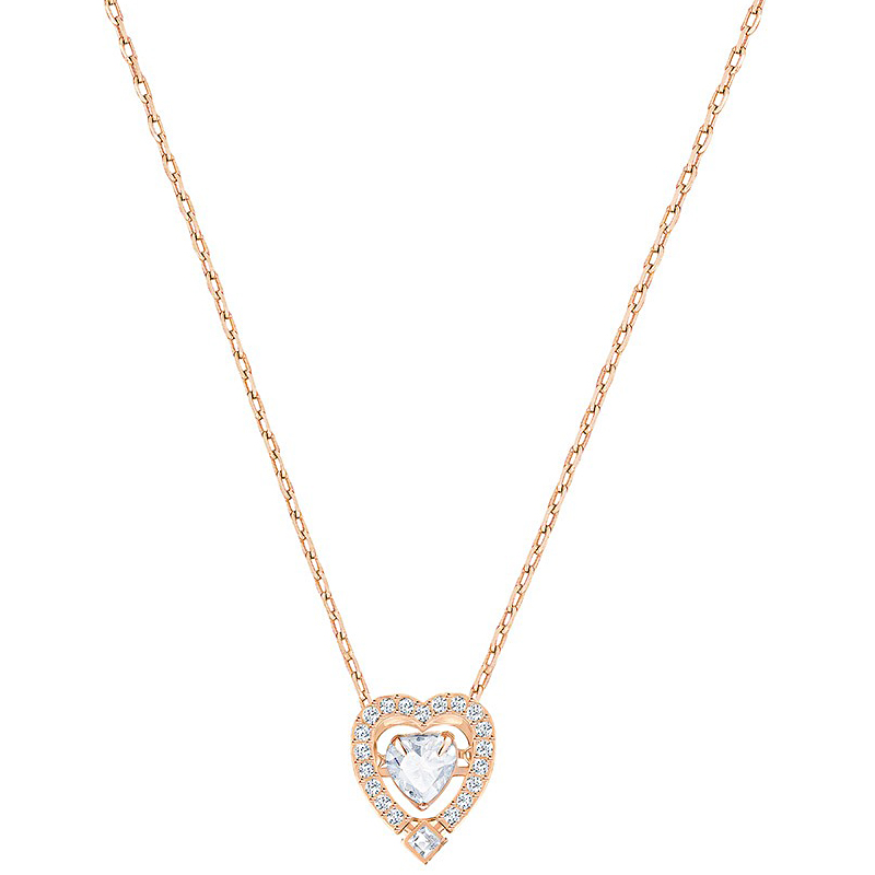 Купить «Swarovski 5284188 SPARKLING DC: ожерелье HRT CZWH/CRY/ROS» в интернет-магазине «Золотое время»
