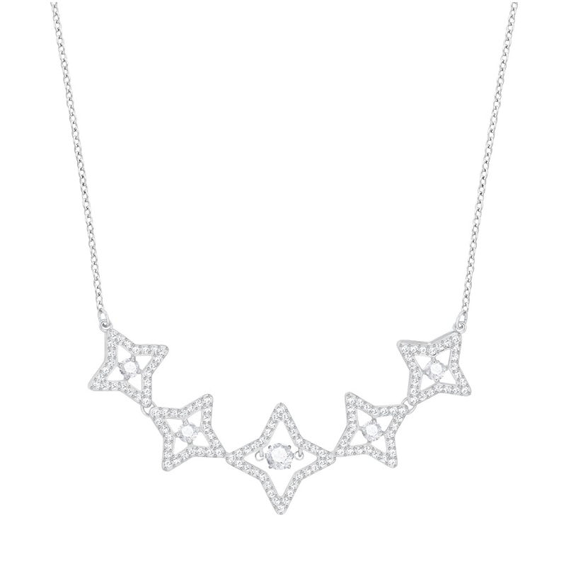 Купить «Swarovski 5349663 Кулон SPARKLING DC: MED STAR CZWH/CRY» в интернет-магазине «Золотое время»