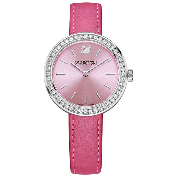 Купить «Swarovski 5130549 Часы_DAYTIME красные/нерж.» в интернет-магазине «Золотое время»