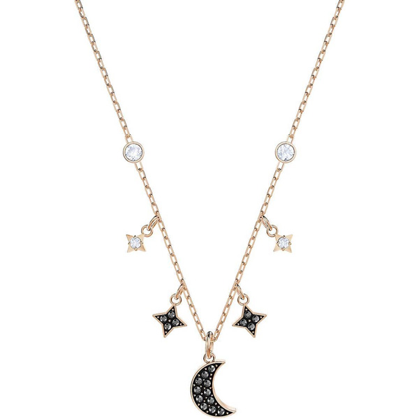 Купить «Swarovski 5429737 SYMBOL: ожерелье MOON JET/CRY/ROS» в интернет-магазине «Золотое время»