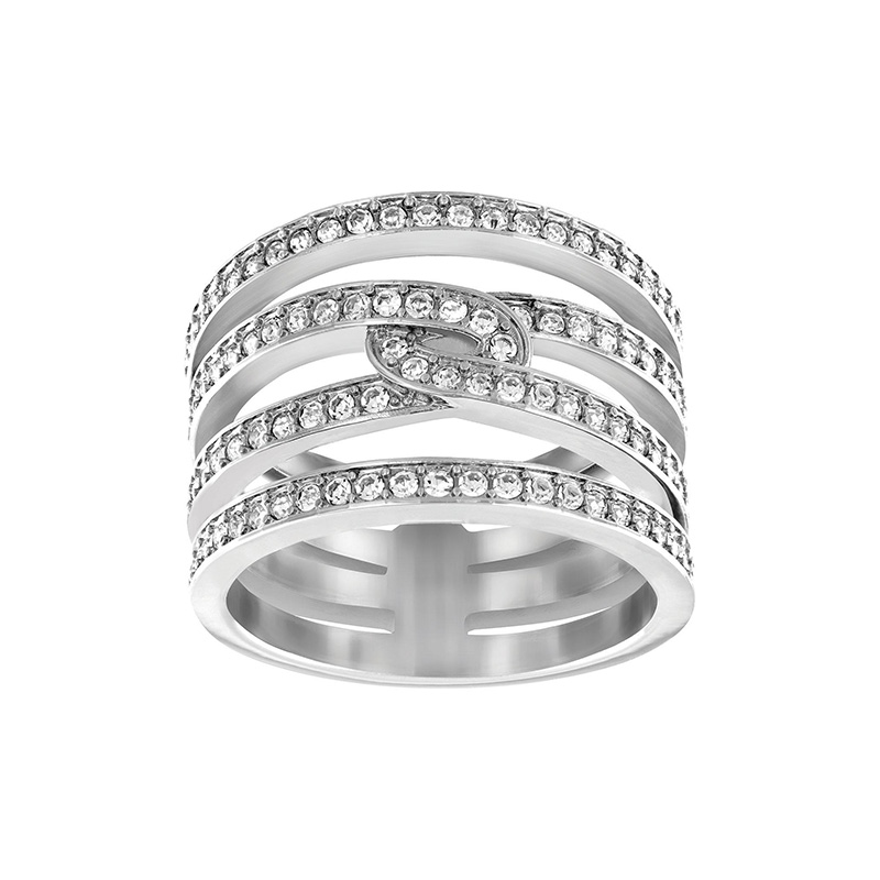 Купить «Swarovski 5133974 Кольцо CREATIVITY р.55 родий» в интернет-магазине «Золотое время»
