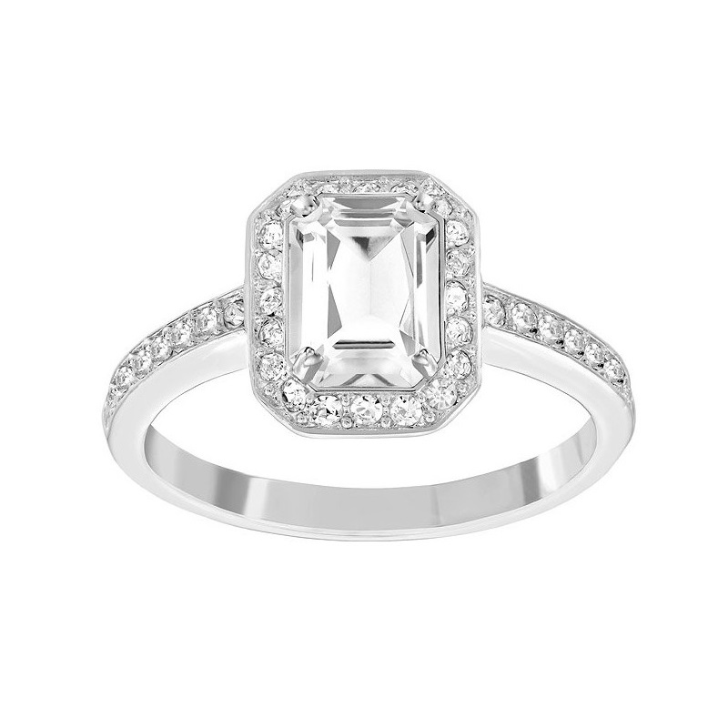 Купить «Swarovski 5139640 Кольцо ATTRACT LIGHT RECT.р.60 родий» в интернет-магазине «Золотое время»