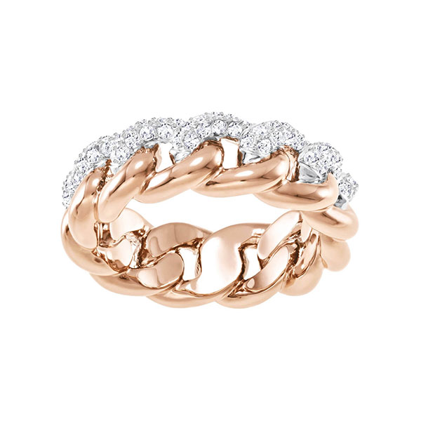 Купить «Swarovski 5409185 Кольцо LANE:RING MED CRY/ROS 58» в интернет-магазине «Золотое время»