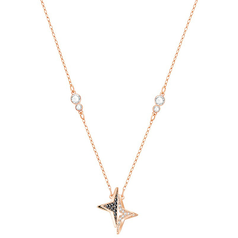 Купить «Swarovski 5347218 Кулон HALVE:PENDANT JET/CRY/ROS» в интернет-магазине «Золотое время»