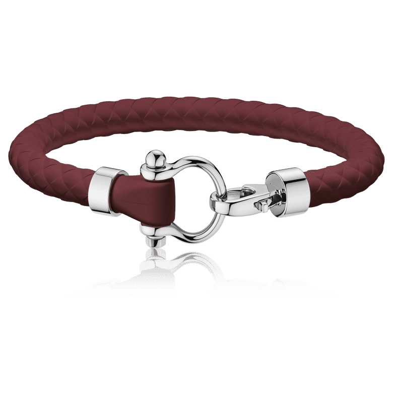 Купить «Omega B34STA0513006 Браслет BRAC.SAILING RUBBER RED POL/STEEL 23CM» в интернет-магазине «Золотое время»