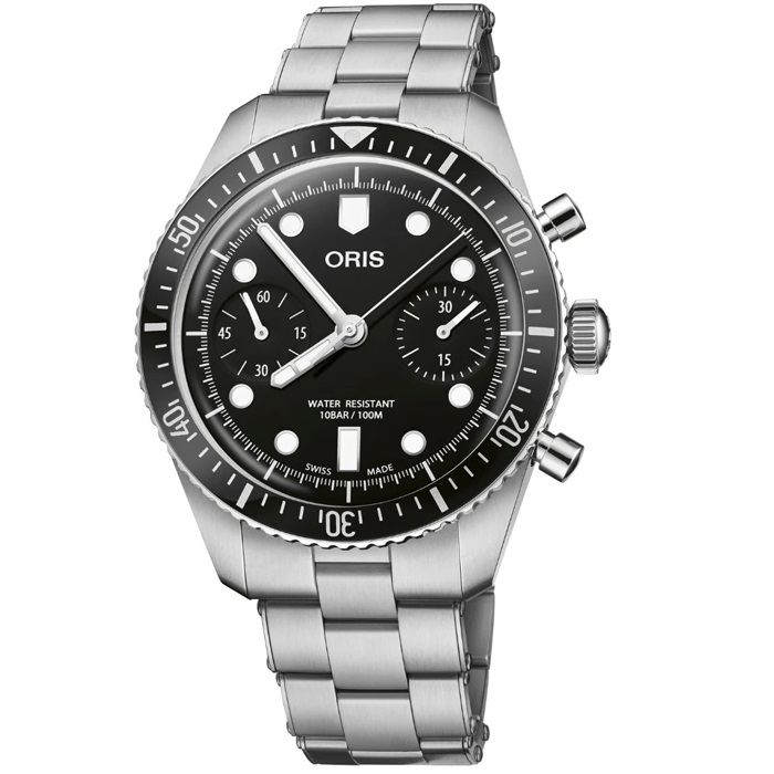 Купить «Oris 01 771 7791 4054-07 8 20 18 №4076582 Divers Sixty-Five Chronograph» в интернет-магазине «Золотое время»