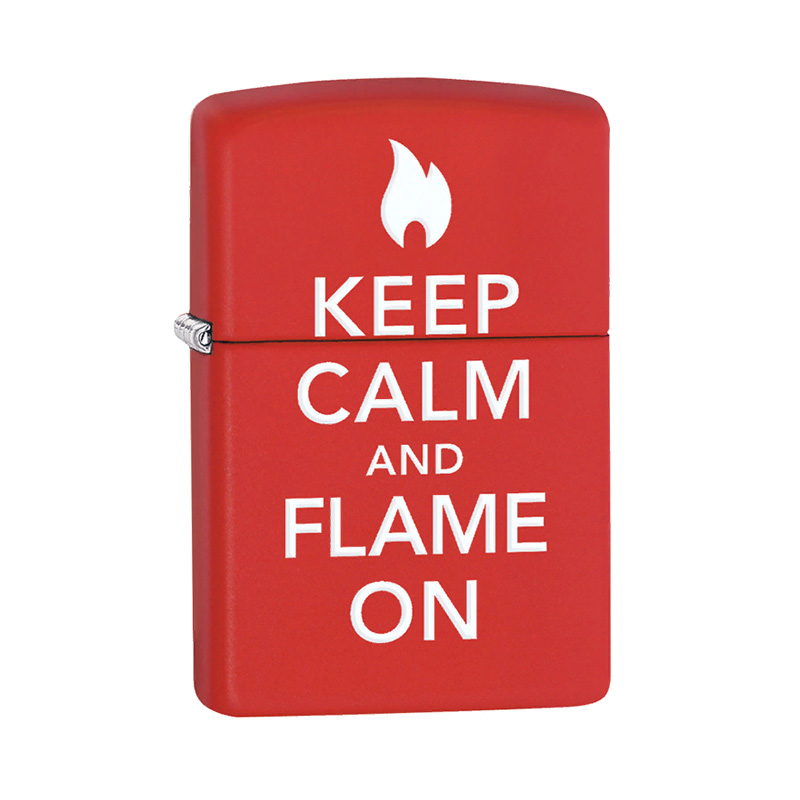 Купить «28671 Зажигалка ZIPPO Classic, латунь/сталь с покрытием Red Matte, красная» в интернет-магазине «Золотое время»