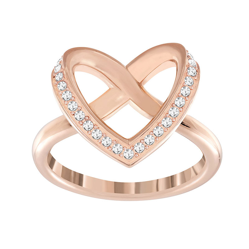 Купить «Swarovski 5113590 Кольцо CUPIDON р.55 прозрач.золото» в интернет-магазине «Золотое время»