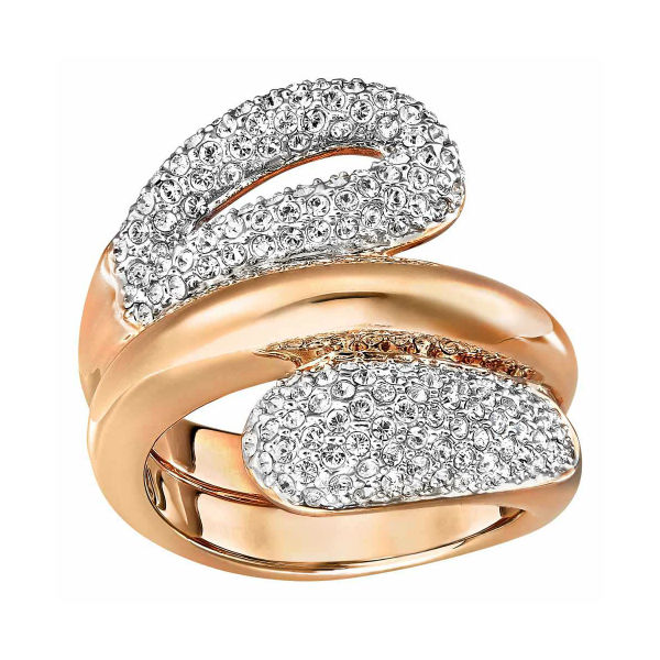 Купить «Swarovski 5221555 Кольцо EVERY W р58 прозр.роз.золото» в интернет-магазине «Золотое время»