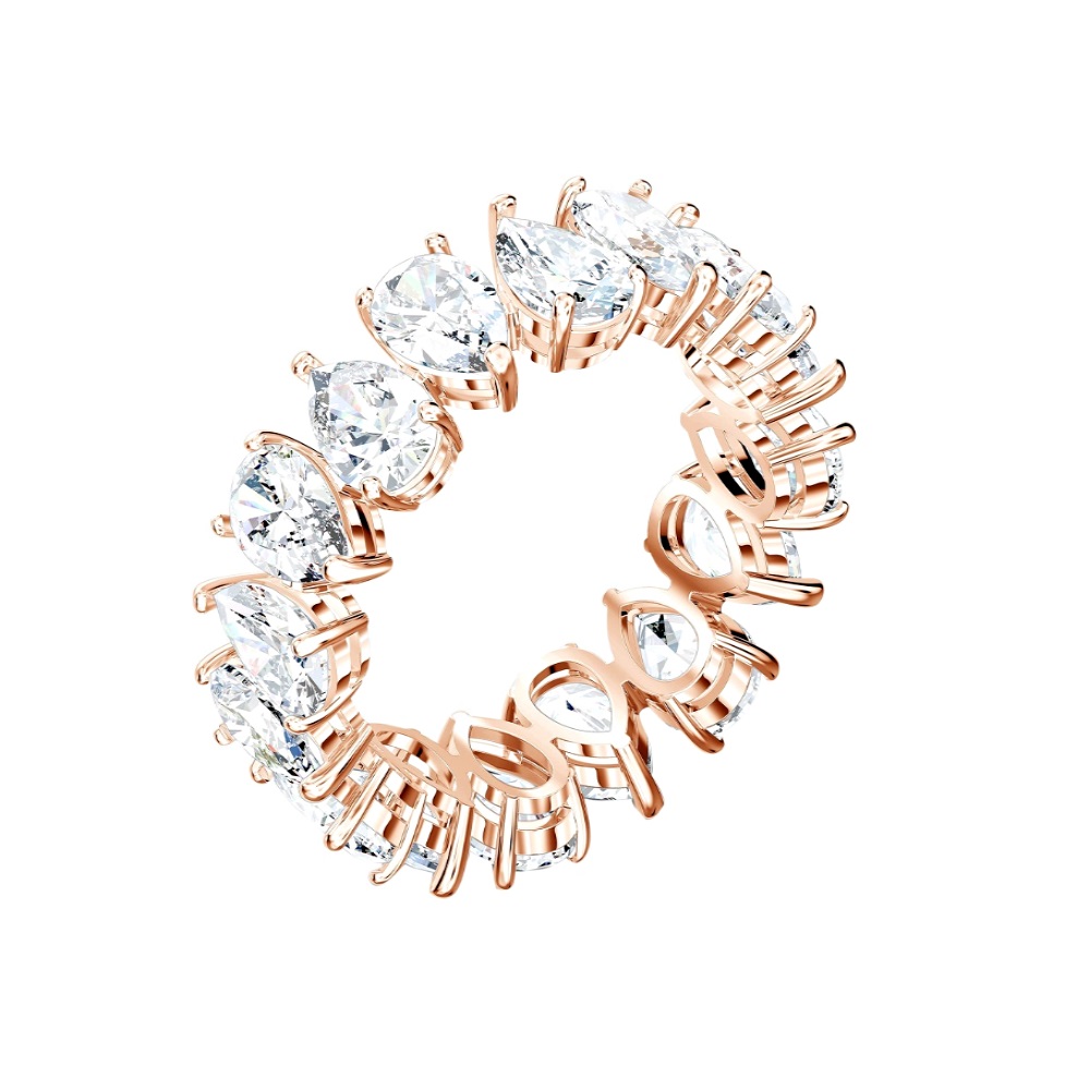 Купить «Swarovski 5586162 VITTORE: кольцо PEAR CZWH/ROS 2 60» в интернет-магазине «Золотое время»
