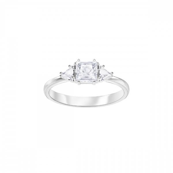 Купить «Swarovski 5371381 ATTRACT: кольцо TRILOGY CZWH/RHS 55» в интернет-магазине «Золотое время»