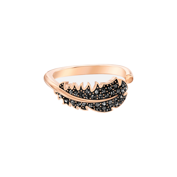 Купить «Swarovski 5509681 NAUGHTY: кольцо SIMPLE JET HEM/ROS 58» в интернет-магазине «Золотое время»