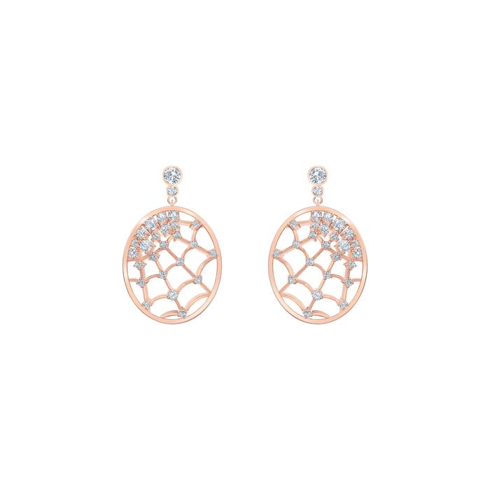 Купить «Swarovski 5488406 PRECISELY: серьги DROP WEB CZWH/ROS» в интернет-магазине «Золотое время»
