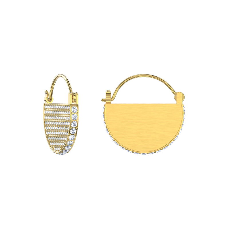 Купить «Swarovski 5560492 GINGER: серьги HOOP CRY/GOS» в интернет-магазине «Золотое время»