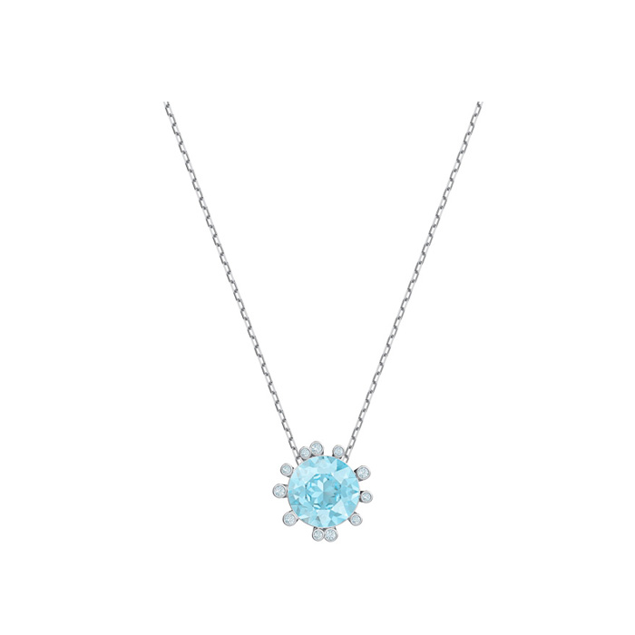 Купить «Swarovski 5479930 Olive: кулон RND AQUA/CRY/RHS» в интернет-магазине «Золотое время»