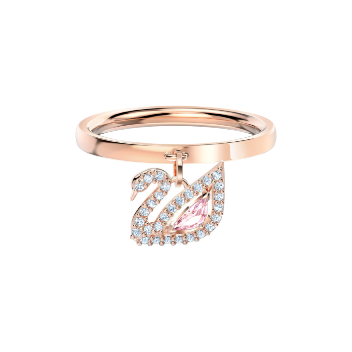 Купить «Swarovski 5569922 DAZZLING SWAN: кольцо CZMO/ROS 50» в интернет-магазине «Золотое время»