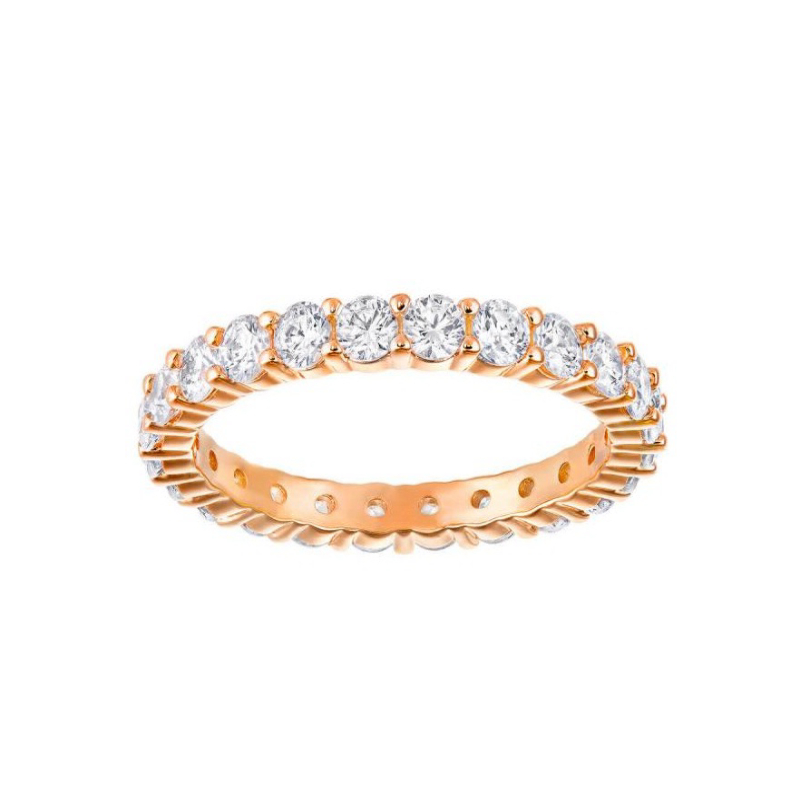 Купить «Swarovski 5257481 Кольцо VITTORE:RING XL CZWH/ROS р.58» в интернет-магазине «Золотое время»