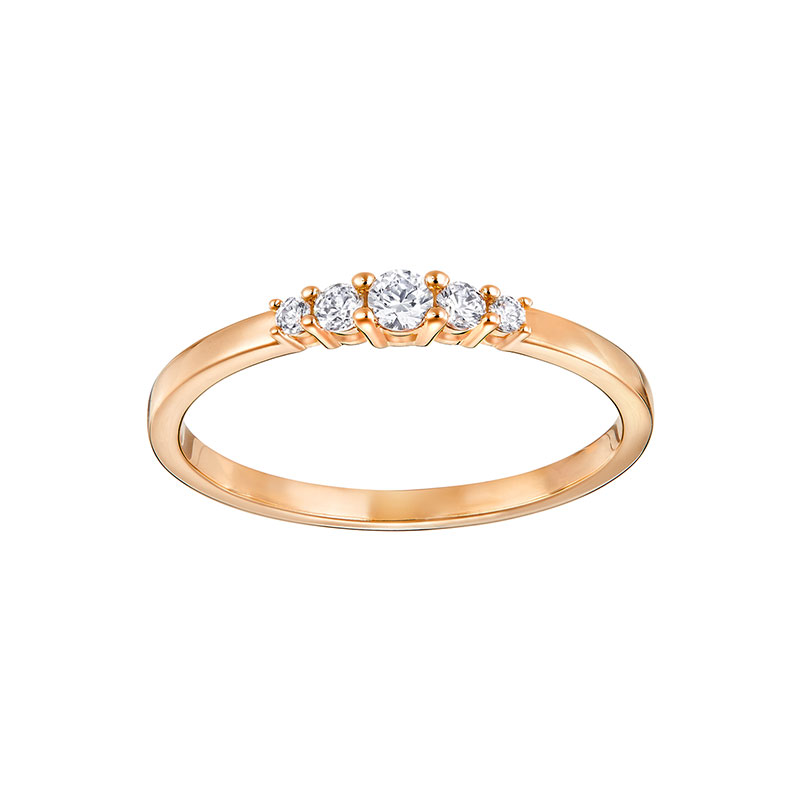 Купить «Swarovski 5257512 Кольцо FRISSON:RING CZWH/ROS р.58» в интернет-магазине «Золотое время»