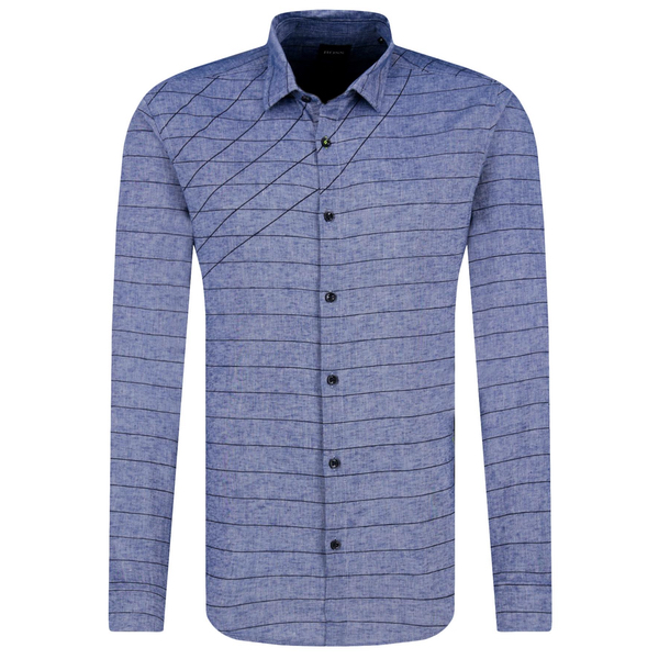 Купить «50406258 Сорочка BERTILLO_S, L, Medium Blue» в интернет-магазине «Золотое время»