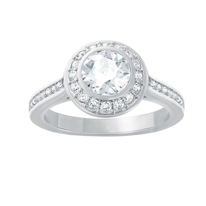 Купить «Swarovski 1081951 Кольцо ANGELIC р.58 родий» в интернет-магазине «Золотое время»