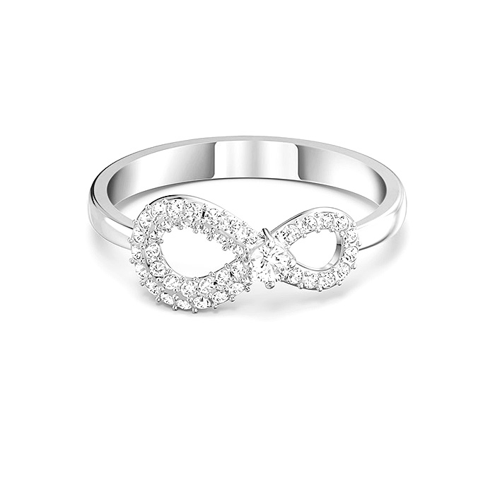 Купить «Swarovski 5520580 INFINITY: кольцо CRY/CZWH/RHS 55» в интернет-магазине «Золотое время»