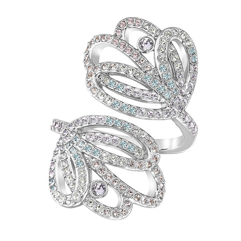 Купить «Swarovski 5189485 Кольцо ESCAPE р55 св.мульти родий» в интернет-магазине «Золотое время»