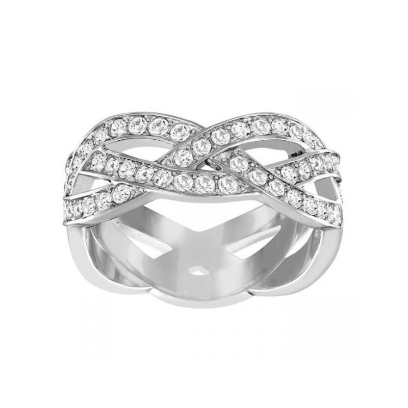 Купить «Swarovski 5139657 Кольцо CURLED прозр.р.52 родий» в интернет-магазине «Золотое время»