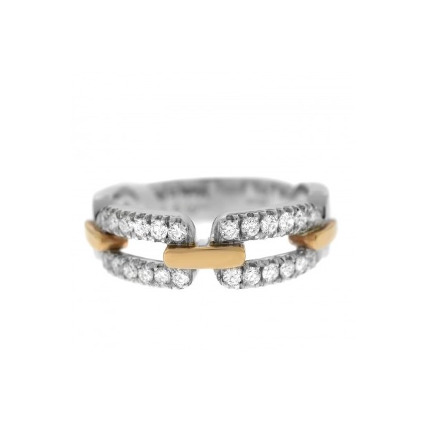 Купить «20019383 Кольцо Damiani 28 бр-0,38 крт., 750пр. вес 6,39 гр.» в интернет-магазине «Золотое время»